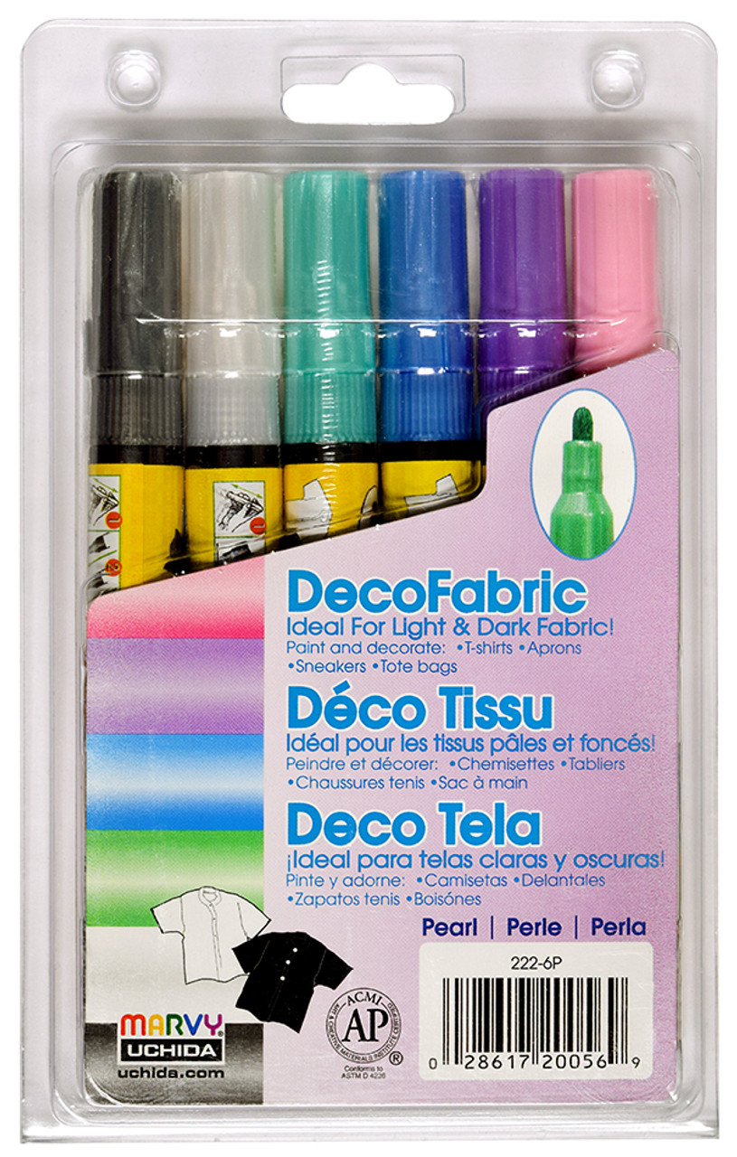 Decofabric Pearl Set of 6 - Fabric Markers